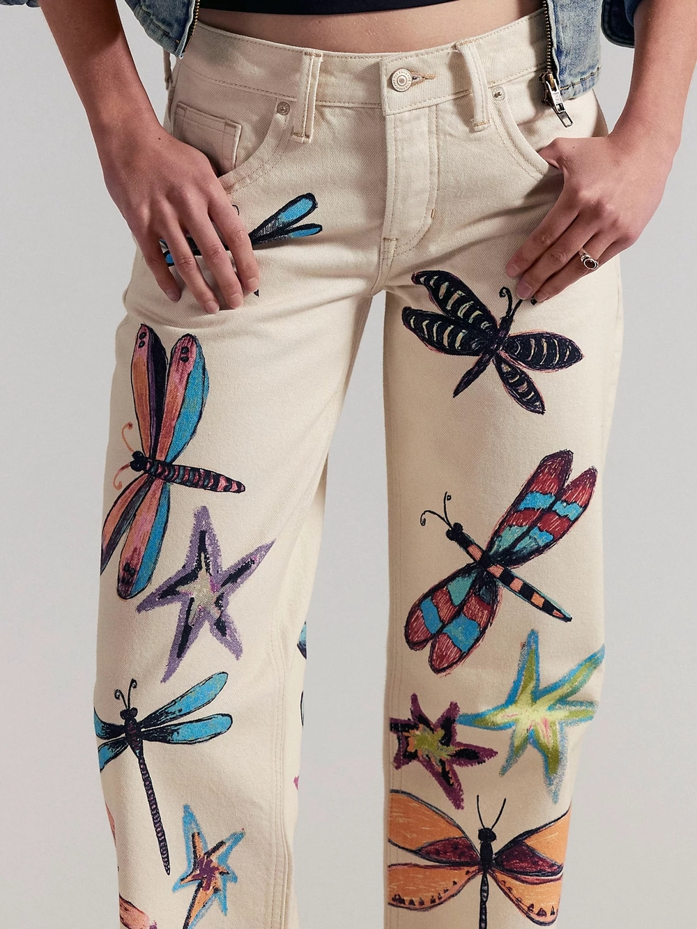 We The Free Tennessee Low-Rise Illusions Jeans-Draggonfly